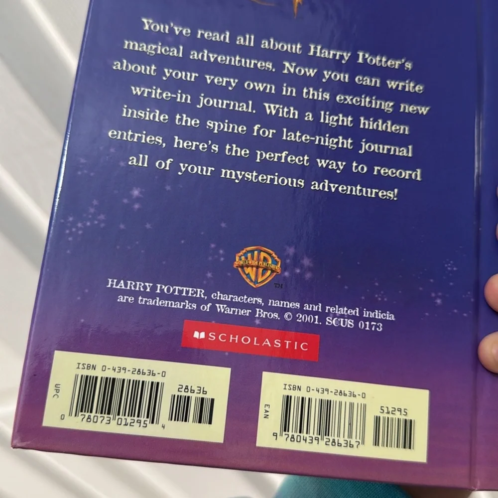 Harry Potter Deluxe Journal And Light Notebook Journal New scholastic HP Warner
